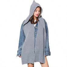 SIQITECHNO Winter Women Hooded Scarf Knitted Hooded Long Scarf Large Head Wrap Scarves For Women Lightweight Warm Shawl - iii - View 2