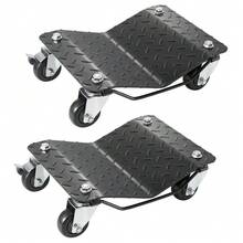 Heavy Duty Car Dolly Wheel Tire Dolly 2 PCS Auto Repair Skate - 3000LB Capacity For Easy Vehicle Movement - Black - View 1