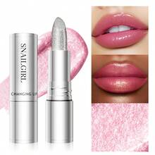 SNAILGIRL Magic PH-Changing Lipstick, Black & Red Glitter Shimmery Lip Gloss, Temperature-Changing Tinted Lip Balm, Moisturizing & Nourishing Lip Makeup For Women & Girls, 24-Hour Long-Lasting Color, Suitable For All Skin Types, Perfect For Daily Makeup, Valentine's Day Gift, Ideal For Casual, Street, Holiday, Party Occasions All Year Round - Nhiều màu - Xem 1