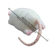 可爱仿真老鼠毛绒玩具逼真老鼠填充动物模型玩偶礼物儿童收藏生日装饰 - 多色 - 查看 10