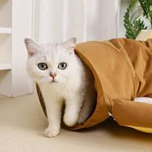 Semi-Circular Cat Passage, A Pet Sofa Passage Suitable For Sleeping Or Lying Down, A Passage For Cats, Bunnies, And Small Pets To Relieve Boredom And Hide During Daily Activities, A Gift For Pets - Multicolor - View 8