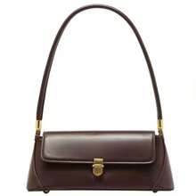 Nischen-Design Hochwertige Retro Neue Unterarmtasche Baguette Tasche Vielseitige Schultertasche für Frauen - rötlich-braun - Übersicht 4