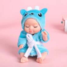 Mini Realistic Baby Dolls Bathrobe Design 6 Pieces 12 Cm Height - Bathrobe - View 3