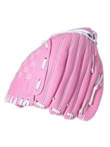 1pc Soft & Durable PU Baseball Gloves For Outdoor Sports Training Baseball Sports Portable Practical Baseball Glove Outdoor Softball Practice Universal Equipment(Logo Size Color Random) - Multicolor - View 5