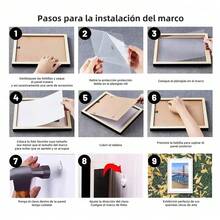 Un juego de 8 marcos de fotos decorativos (10 pulgadas 8 * 10), marcos de fotos de escritorio y de pared de 8x10, adecuados para exhibir documentos de certificado, carteles y otros marcos de fotos decorativos - Marrón - Ver 6