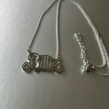 1 件时尚镂空字母锁骨项链，简约精致吊坠项链，音乐节派对珠宝配饰礼物