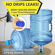 3 And 5 Gallon Water Jug Cap Reusable, Silicone Replacement Gallon Caps For 55mm Bottle And Water Dispensers,Non-Spill 5 Gal Water Jug Cap Replacement Cover(3 Pack) - Colorful 3 Packs - View 6