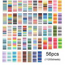 1400/1000/200 cái, Nhãn dính, Đánh dấu số trang, Giấy ghi chú dán, Đồ dùng học tập trở lại trường, Nhãn đánh dấu trang trong suốt nhiều màu sắc có thể ghi và tái sử dụng, Nhãn chỉ mục ruy băng đẹp, Giấy ghi chú dán trong suốt PET màu cổ điển Châu Âu và Mỹ - Nhiều màu - Xem 9