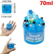 70/300ml Large Crunchy Crystal Slime Kit - Watermelon Grape Peach Strawberry Bottle Premade Slime Pack Set Non-Sticky Jelly Cube Slime Party Favor Birthday Gifts - Multicolor - View 16