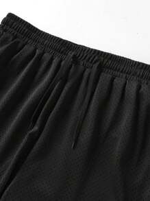 1 paio di pantaloni sportivi da uomo, in rete traspirante, con compressione ad alto supporto, che assorbono il sudore e hanno una tasca per il telefono, adatti per corsa all'aperto, esercizi sportivi, autunno