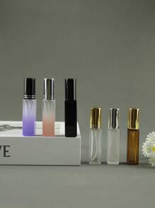 3 szklane butelki z rozpylaczem do perfum o pojemności 10 ml, różowe złoto, aluminiowe butelki z rozpylaczem, z możliwością ponownego napełnienia, doskonały wybór na prezent na Boże Narodzenie i Nowy Rok