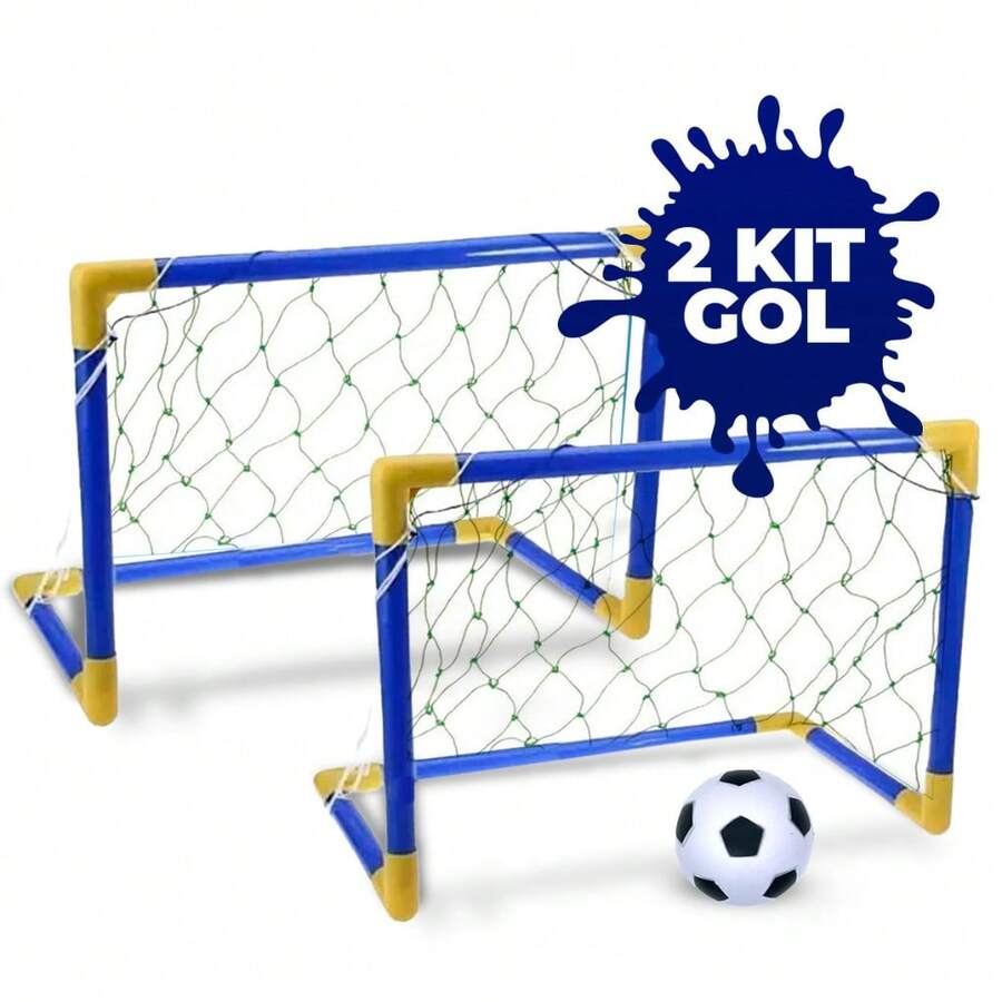 Mini Goal Kit, Football Goal Post, Net And Ball Toys For Boys - Kit 1 - 查看 1