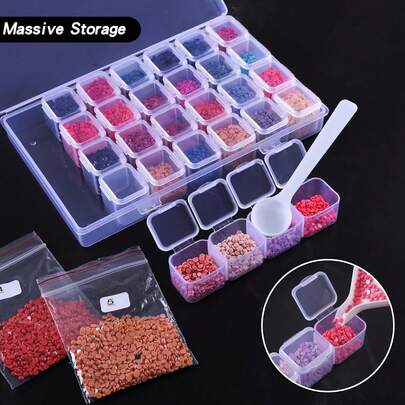 鑽石繪畫手工工具盒套裝,diy鑽石繪畫工具22件