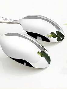 Cirelle 16/4 件套竹制不锈钢餐具套装，带天然竹柄，学校用品，圣诞节礼物，感恩节和万圣节节日餐具 - 金色 - 查看 12