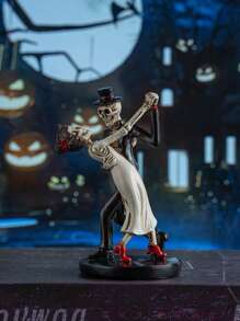 1pc Halloween Skeleton Dancer Figurine Decoration