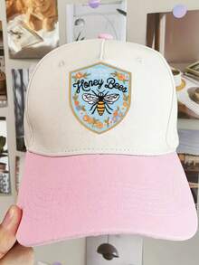 My Friend The Bee Delicate Embroidered Patch, Nature Insect Badge, Delicate Vintage Art Embroidery Dotted Decorative Patch, Iron On, For Jackets, Backpacks, Hats, Gold Embellishment - Multicolor - View 6