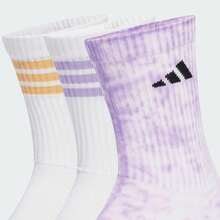 Adidas 3 Pairs Women's GFX CREW Socks Value Pack - White - View 5