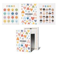 1pc/3pcs Wall Art Poster With Optional Frame Modern Decorative Board Mood Chart Mood Meter Poster Mental Health Canvas Wall Art Kids Baby Room School Counselor Office Decor Home Decor - Multicolor - View 32