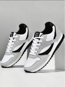 Giày thể thao Unisex cỡ lớn, giày thể thao nhẹ thoáng khí thời trang, thích hợp để chạy bộ - Xám - Xem 1