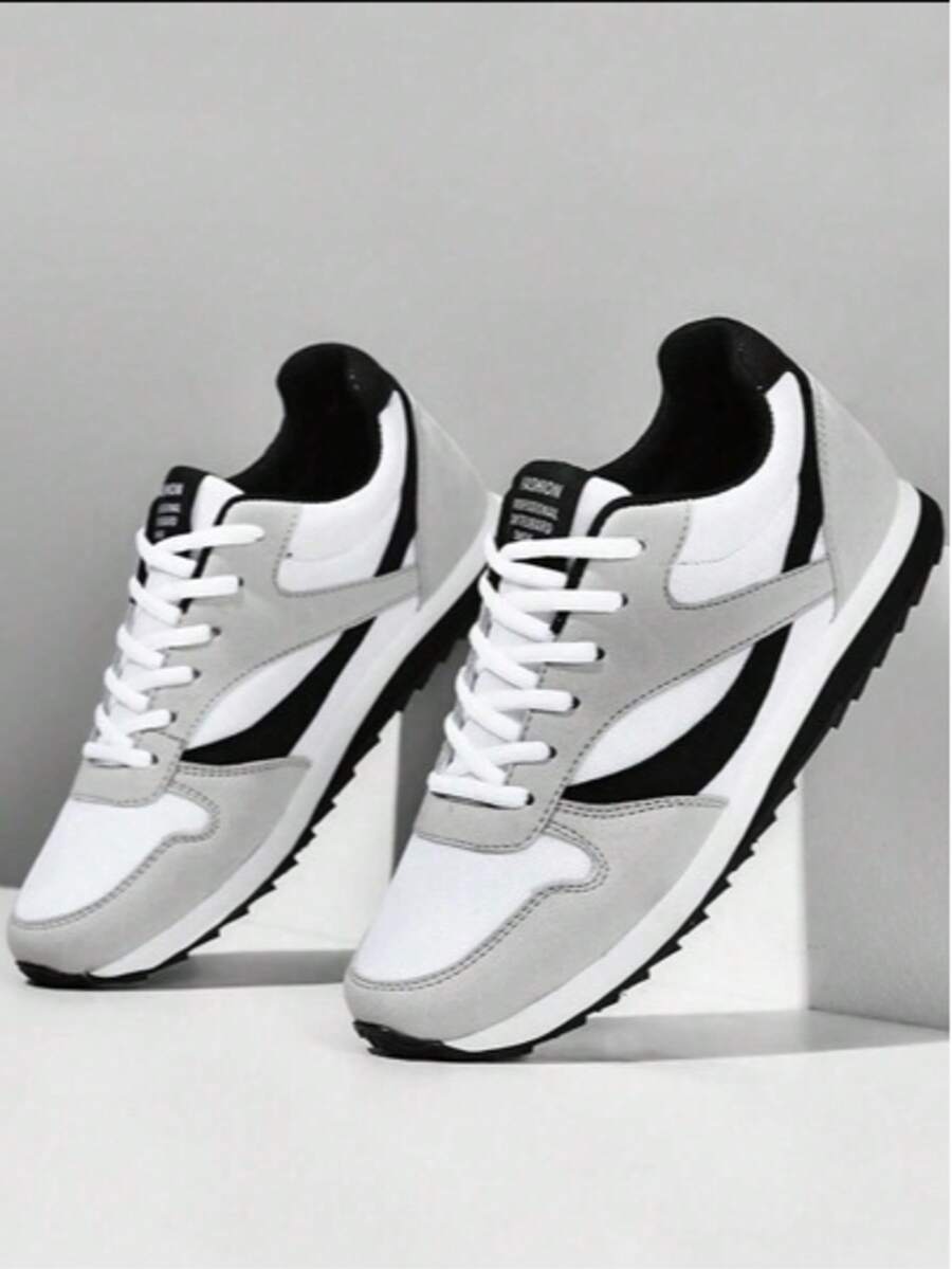 Giày thể thao Unisex cỡ lớn, giày thể thao nhẹ thoáng khí thời trang, thích hợp để chạy bộ - Xám - Xem 1
