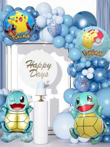 pokemon Pokemon Pikachu Arch Balloon Theme Set, Birthday Theme Balloon Set, Party Event Decoration, Wedding Birthday Decoration, Wedding Ceremony Decoration, Balloon Chain, Party Supplies, Party Balloons Christmas, Halloween, Festival Supplies, Festival Decorations, Thanksgiving, Back-To-School Season, Autumn And Winter