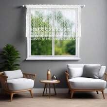Cortina de filtro minimalista europeia, 1 peça, 300x120 cm, proteção UV, tela de privacidade para janela, sala de estar, quarto, cozinha