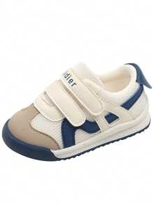 Zapatos de bebé y niño pequeño para otoño y primavera con cierre de doble gancho y bucle, suela blanda y antideslizante de TPR transpirable y cómoda, adecuados para niños y niñas de 0 a 4 años, para uso en interiores y exteriores