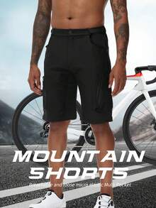 男友风男士骑行短裤山地自行车骑行短裤户外运动徒步速降自行车短裤健身服男友风男士骑行短裤