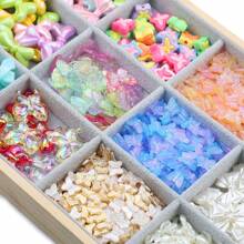 Suministros para hacer joyas con cuentas con estilo de mariposa para hacer collares, pulseras, llaveros, decoración de pasteles, estilo de verano