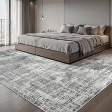 Sour Lemon Living Room Carpet 200x300, Washable Bedroom Carpet, Short Pile Abstract Carpet, Very Soft And Thin Summer Living Room Carpet, Non-Slip Carpets For Living Room Bedroom Home Decoration - 淺灰色 - 查看 8