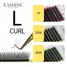 Lashine Lashine 12 Rows 0.07MM L Curl 7-13mm Mix Lashes YY/3DW/4DW/5DW/6DW Shape Lashes Natural Soft Lash Tech Supplies Brazilian Eyelash Premade Volume Fan Lashes Extension