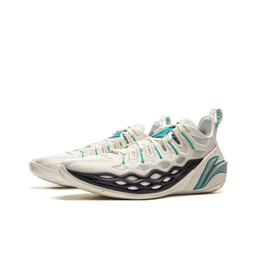Sepatu Basket Pria LI-NING Ringan, Tahan Banting Tinggi, Model Low-Top, Tahan Aus, Sepatu Olahraga Profesional Jimmy Butler Buckets ABAV023, Toko Resmi Terpercaya - seperti susu - View 1