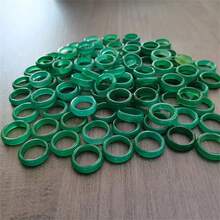 5/10/20 件绿玛瑙戒指 - 光滑天然宝石可叠戴戒指，适合女士和女孩，尺码 6-8，优雅复古珠宝礼物，适合生日、毕业典礼、圣诞节、日常佩戴 | 简约戒指设计，珠宝戒指