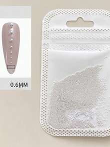 专业鱼子酱美甲珠，0.4-1.0mm 微型不锈钢球形铆钉，银色和金色镀铬装饰，适用于DIY美甲，沙龙品质3D珠宝美甲用品 - 銀色 - 查看 5