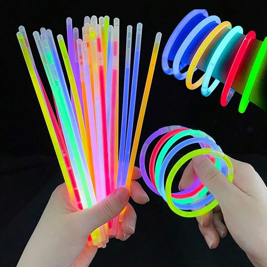 50/20 unidades Barras luminosas, decoración de fiesta fluorescente, collares y pulseras luminosos de fiesta neón, suministros perfectos para fiestas