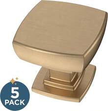 Parow (5-Pack) Gold Cabinet Knobs Champagne Bronze Hardware For Kitchen, Drawer Pulls, Dressers, Closet Door 1-1/8' P29542Z-CZ-B1 - Bronze - View 2