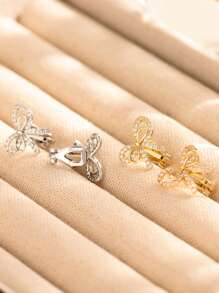 2 piezas de dulces y suaves ganchos de oreja con lazo, incrustados con circonia de cobre, delicados y versátiles. Los que tienen los oídos perforados pueden usarlos, con almohadillas de silicona brillantes, adecuados para cualquier ocasión y también pueden usarse como regalo para amigos y parejas