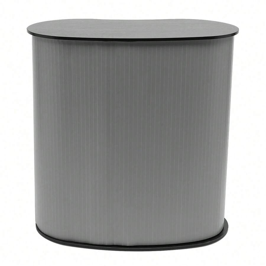 Counter Reception Desk Office Exhibition Stand Pop Up Podium Trade Show Table - Black - View 1