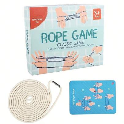 Classic Traditional Flip Rope Game Children's Innovative Ability Enlightenment Educational Toys Fun Interactive Rope Game