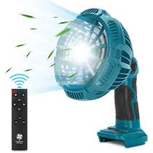 For Makita 18V Fan, 3 Speed Cordless Brushless Motor Low Noise For Camping, Gym - 1 - View 3