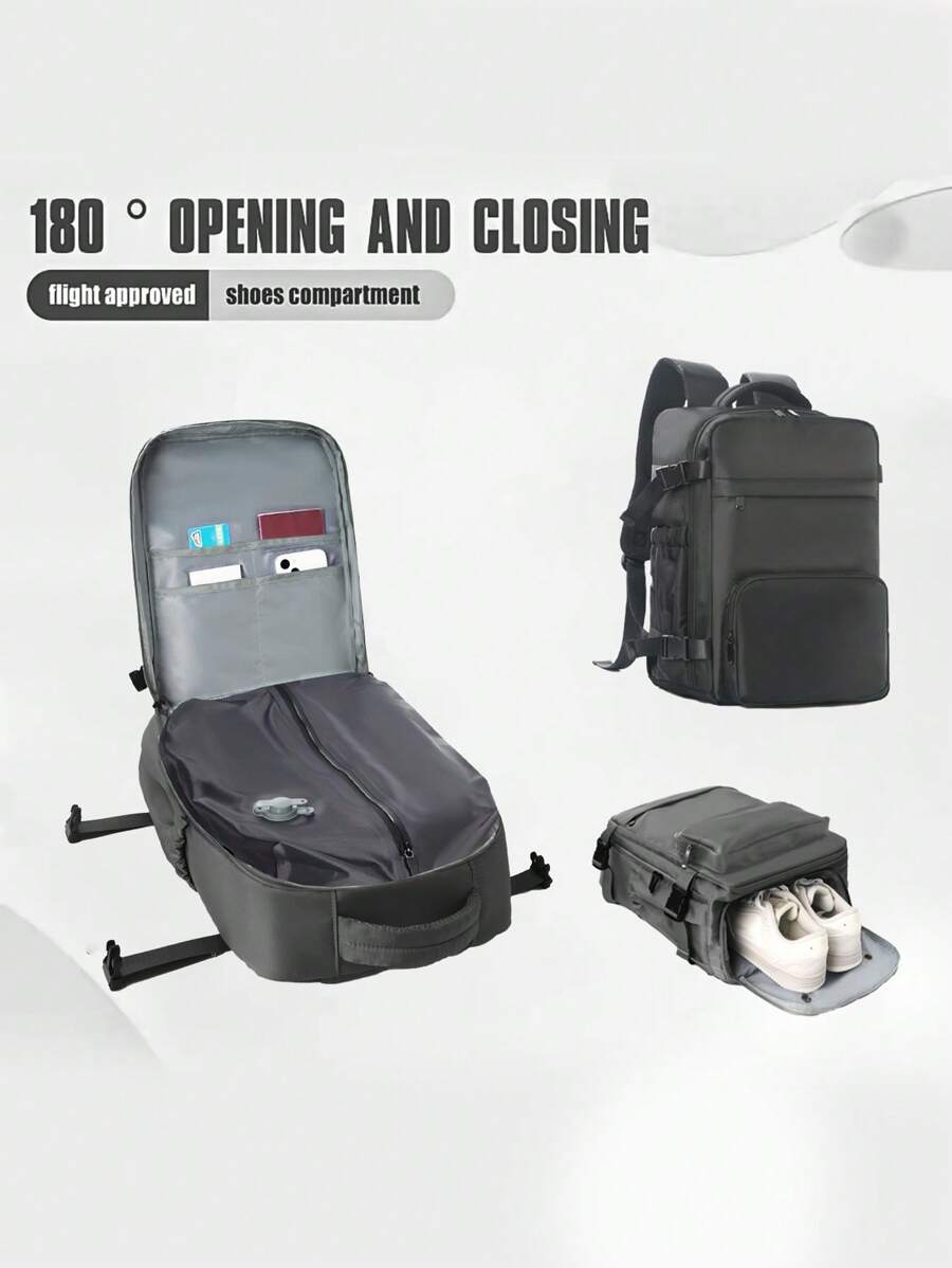 1 Piece Intelligent Vacuum Compression Large Capacity Lightweight Backpack Efficiently Saves Space And Protects Items Multifunctional Travel Backpack Luggage Bag/Outdoor Backpack Suitable For Hiking, Camping, Vacation, Business Trips And Daily Commuting For Men And Women Bag For School School Accessories School Stuff