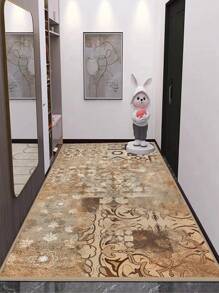 1 pièce Tapis motif de vignes et fleurs de conte de fées, convient pour tapis décoratif, décoration de chambre, petit tapis, tapis, décoration pour la maison, tapis de salon, petit tapis de salon, tapis de chambre, décoration de maison de salon, tapis d'extérieur, tapis lavable