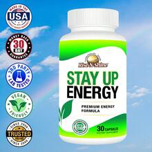 Stay Up Energy Supplement | Fast-Acting Energy Boost For Sustained Energy, Alertness And Focus | With Caffeine, Vitamin B-12, Rhodiola Rosea Root, Panax Ginseng, Maca Root, Taurine, And More | Rise-N-Shine - 其他 - 查看 7
