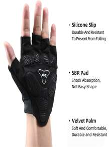1 Pair Bike Gloves Cycling Gloves Biking Gloves Bicycle Gloves For Men Women With Anti-Slip Shock-Absorbing Pad,Light Weight Half Finger Gloves For Cycling Workout Training Outdoor