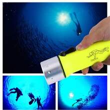 Linterna de plástico IP68 LED de largo alcance, linterna de buceo profesional, iluminación subacuática, linterna de buceo - Multicolor - Ver 2