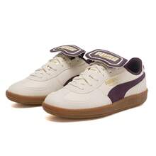 Puma 男女通用 Palermo 高级轻便舒适休闲运动鞋 401744-04 - 雪白色-午夜紫紅 - 查看 3