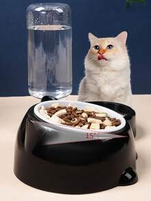2-In-1 Pet Food And Water Dispenser - Tilted Elevated Bowl For Cats And Dogs With Non-Slip Base - Multicolor - View 5