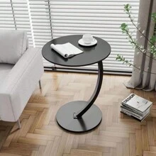 Living Room Round Anti-Collision Corner Coffee Table,Sturdy Metal Frame, Easy To Assemble,Suitable For Living Rooms, Dining Rooms, Bedrooms, And Courtyards