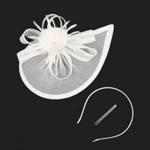 1 Stück fächerförmiger Tee-Party Fascinator Hut für Frauen, Kentucky Kopfbedeckung Derby Pillbox Kirchenhut für Cocktail Hochzeit, Haaraccessoires, kleine Hüte, Mini Fascinator, Mini Mütze