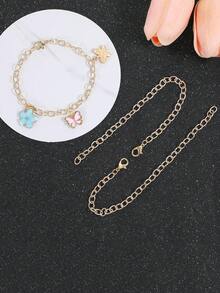 10/5 chiếc vòng tay mạ vàng - Vòng tay mặt dây chuyền vàng - Vòng tay thép không gỉ 304, vòng tay mặt dây chuyền tự làm, vòng tay khóa càng cua cho nam và nữ, vật liệu làm trang sức tự chế. - Vòng tay DIY Lobster Clasp - Xem 8
